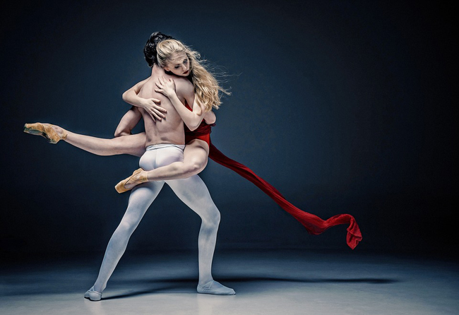Man and woman dancing - Ballet